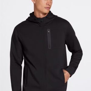 VRST Men’s Pinnacle Fleece Full Zip Hooded Jacket Moisture Wicking Black S NWT
